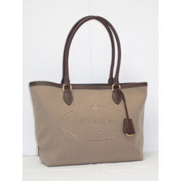 Prada Jacquard Shoulder Bag Tote - Picture 1 of 5